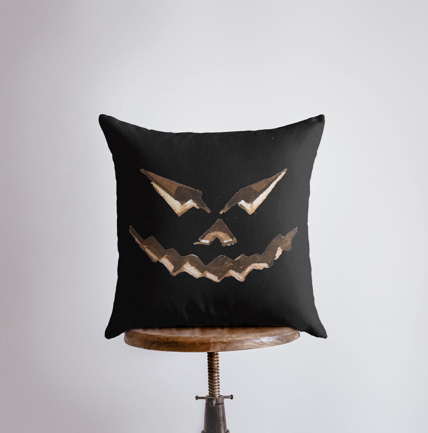 Spooky Jack O'Lantern Pillow