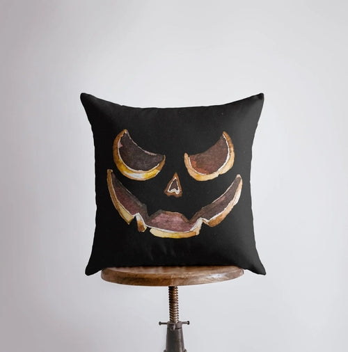 Spooky Jack O'Lantern Pillow