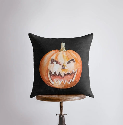 Spooky Jack O Lantern Pillow
